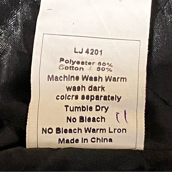 C. LUCE VINTAGE LONG SLEEVE SHORT BLACK COAT JACKET WITH RIBBON TIES - Picture 10 of 10